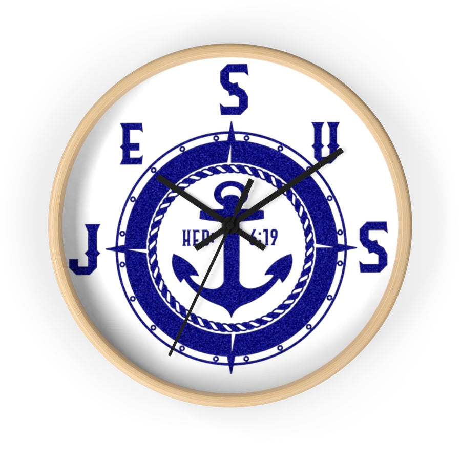 JESUS OUR ANCHOR Wall clock