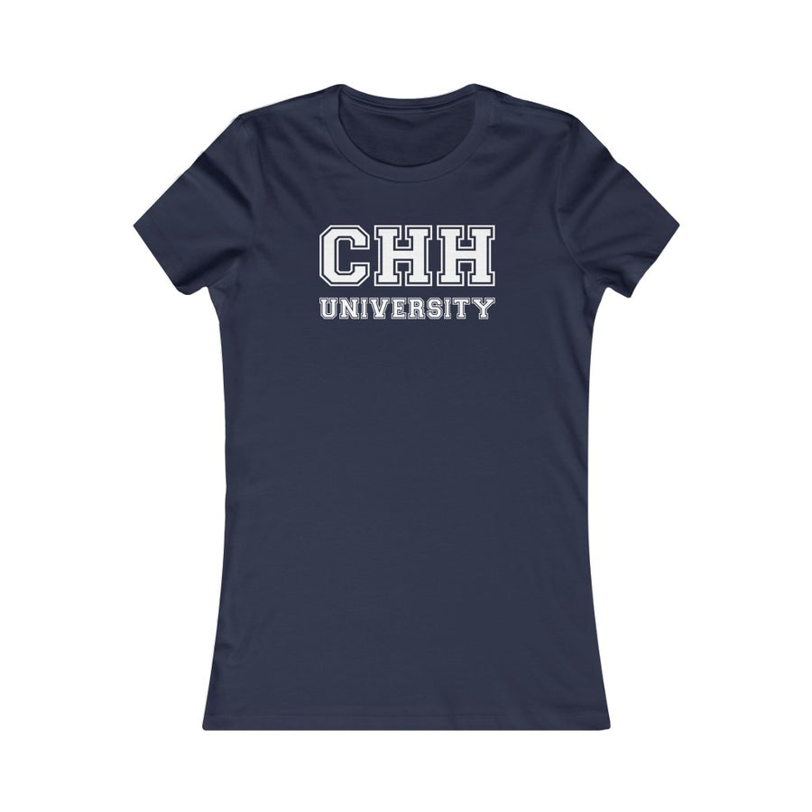 WOMENS CHH UNIVERSITY TEE® (white letters)