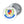 Charger l&#39;image dans la galerie, CHHU CREST Button (color logo, white)

