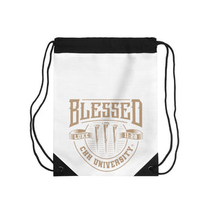 CHHU BLESSED Drawstring Bag (gold logo)