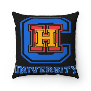 CHHU LETTERS Pillow (color logo, black)