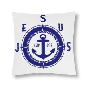 JESUS OUR ANCHOR Waterproof Pillows (white)