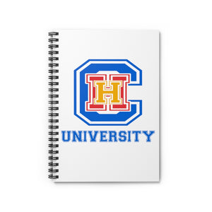 CHHU LETTERS Notebook - (color logo, white)