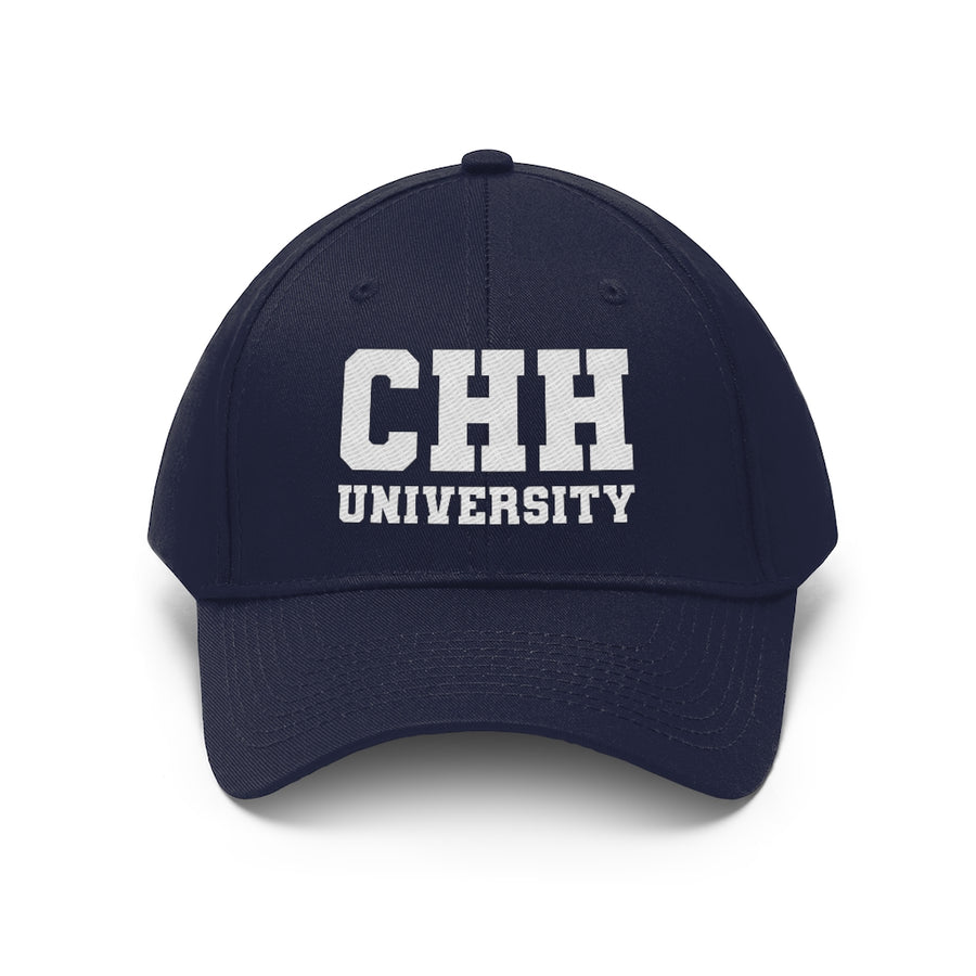 CHH UNIVERSITY Twill Hat (white logo)