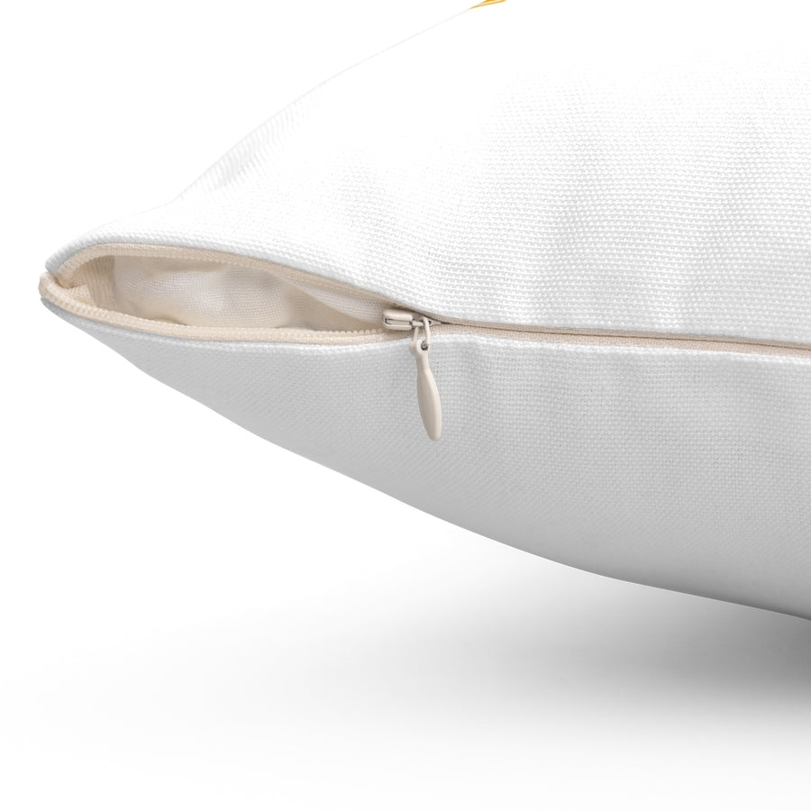 CHH UNIVERSITY Pillow (color logo, white)