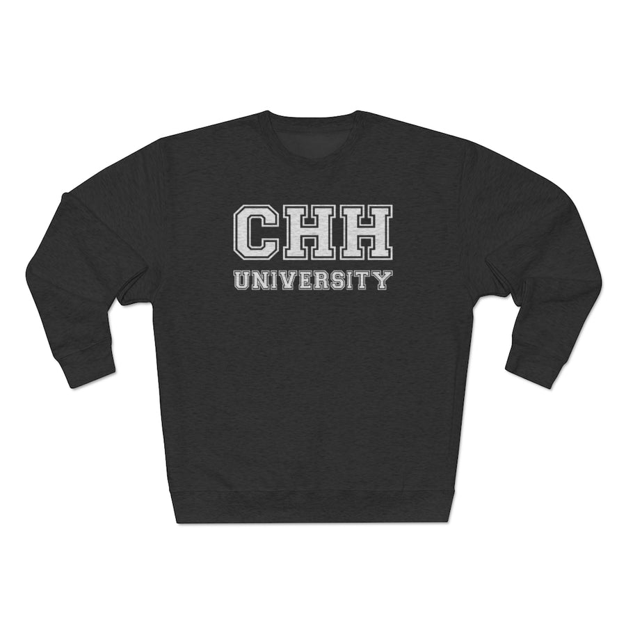 CHH UNIVERSITY Crewneck Sweatshirt (white logo)