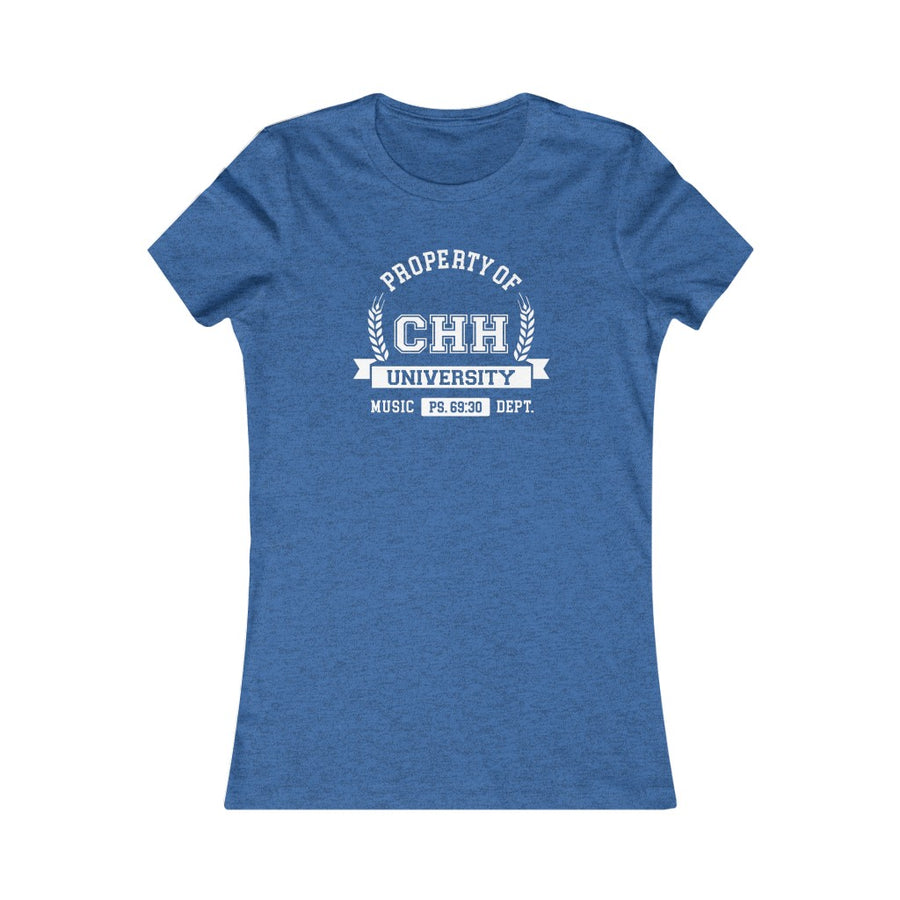 WOMENS CHHU PROPERTY OF TEE (white letters)
