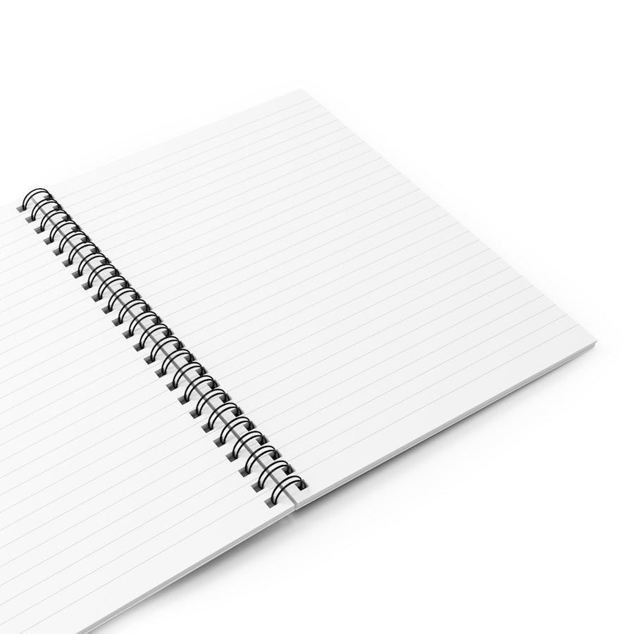 CHHU UNIVERSITY Spiral Notebook (black logo/white)