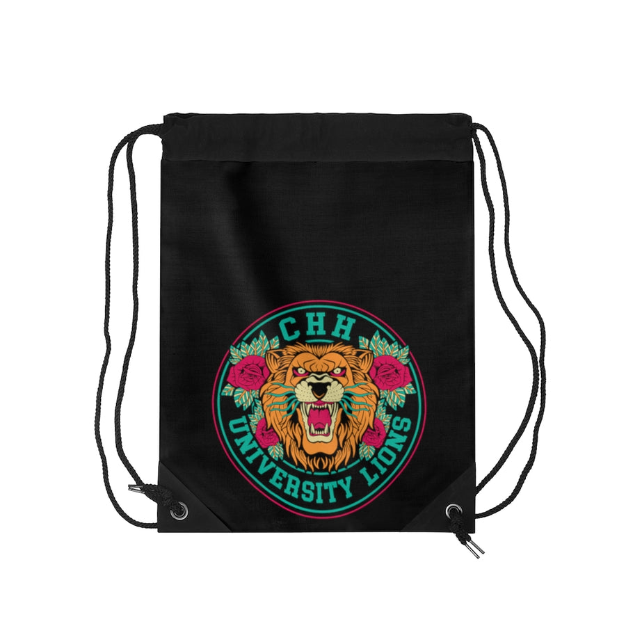 CHHU LION Drawstring Bag (green letters)