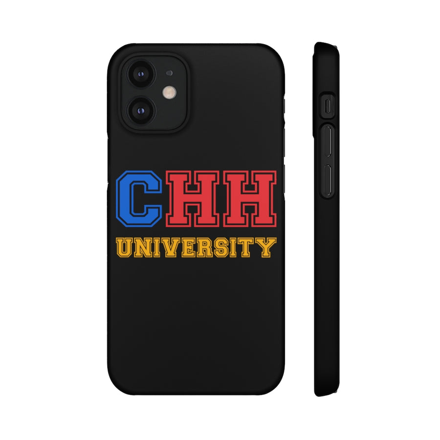 CHH UNIVERSITY SNAP CASE (color logo, black)