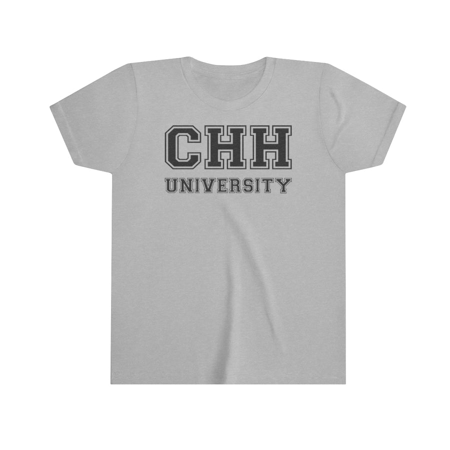 CHH UNIVERSITY YOUTH UNI-TEE® (black logo)