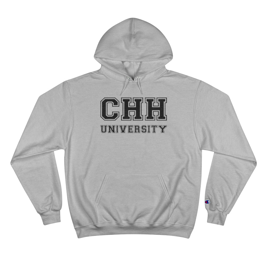 CHH UNIVERSITY Champion Pullover Hoodie (Black Logo)