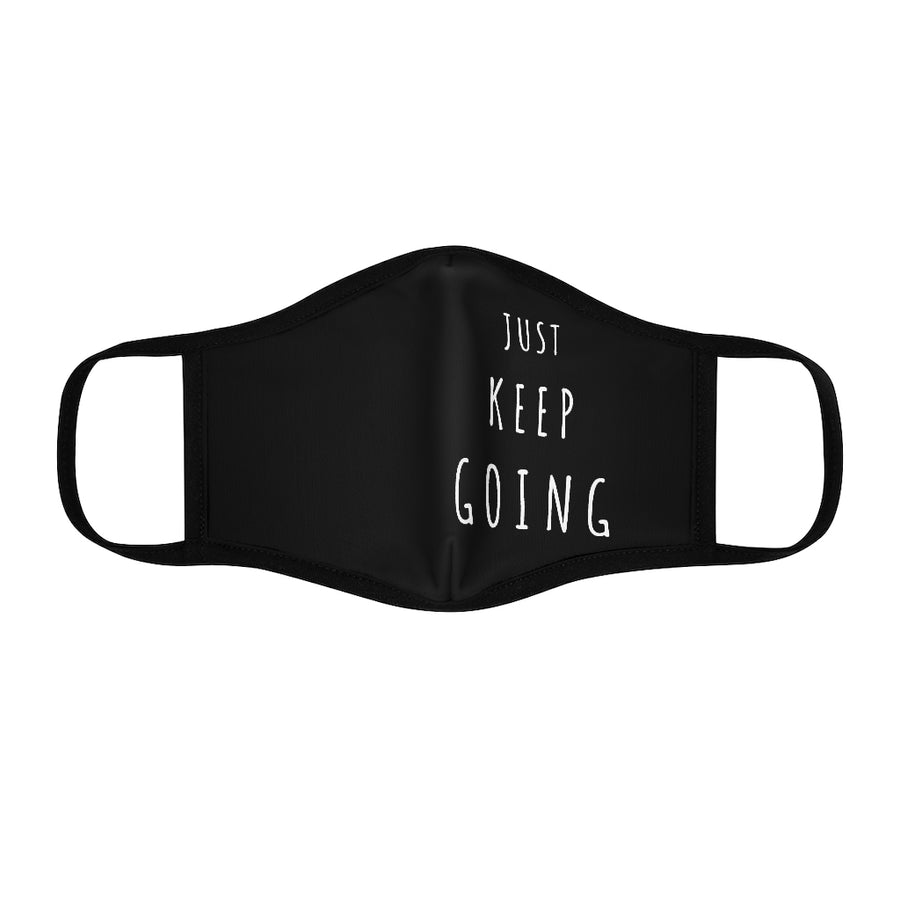 JUST KEEP GOING Mask (white logo)