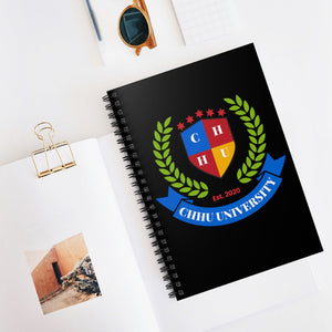 CHHU CREST Notebook - (color logo, black)