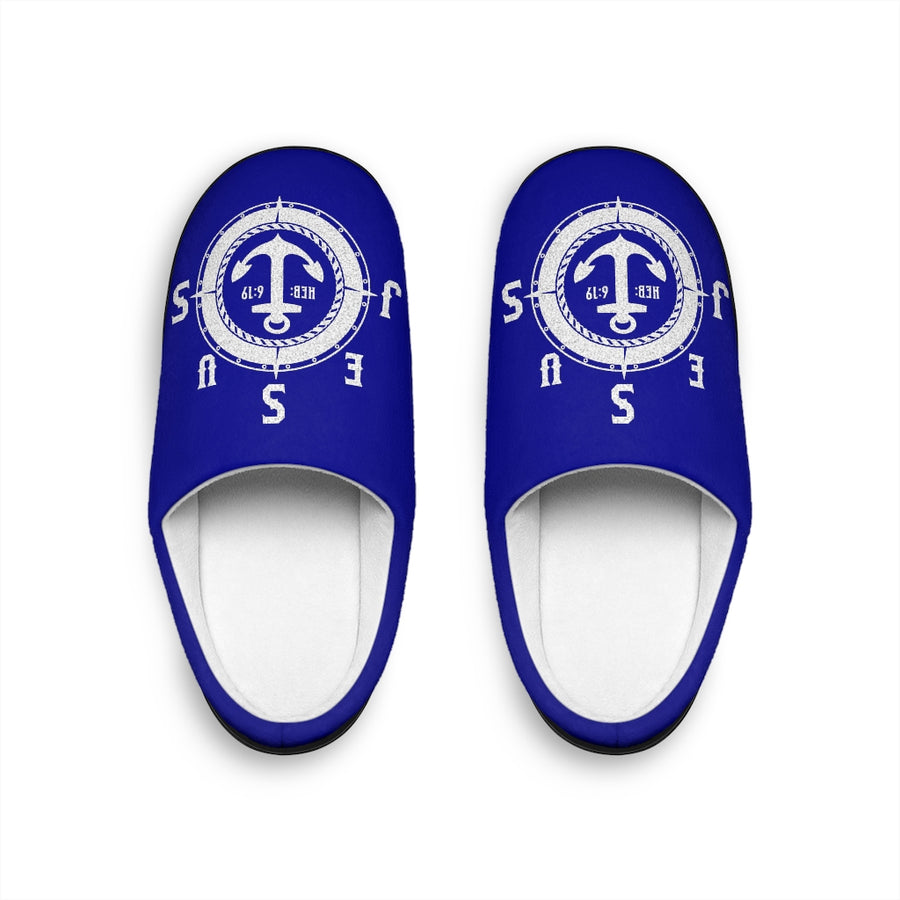 JESUS OUR ANCHOR Indoor Slippers