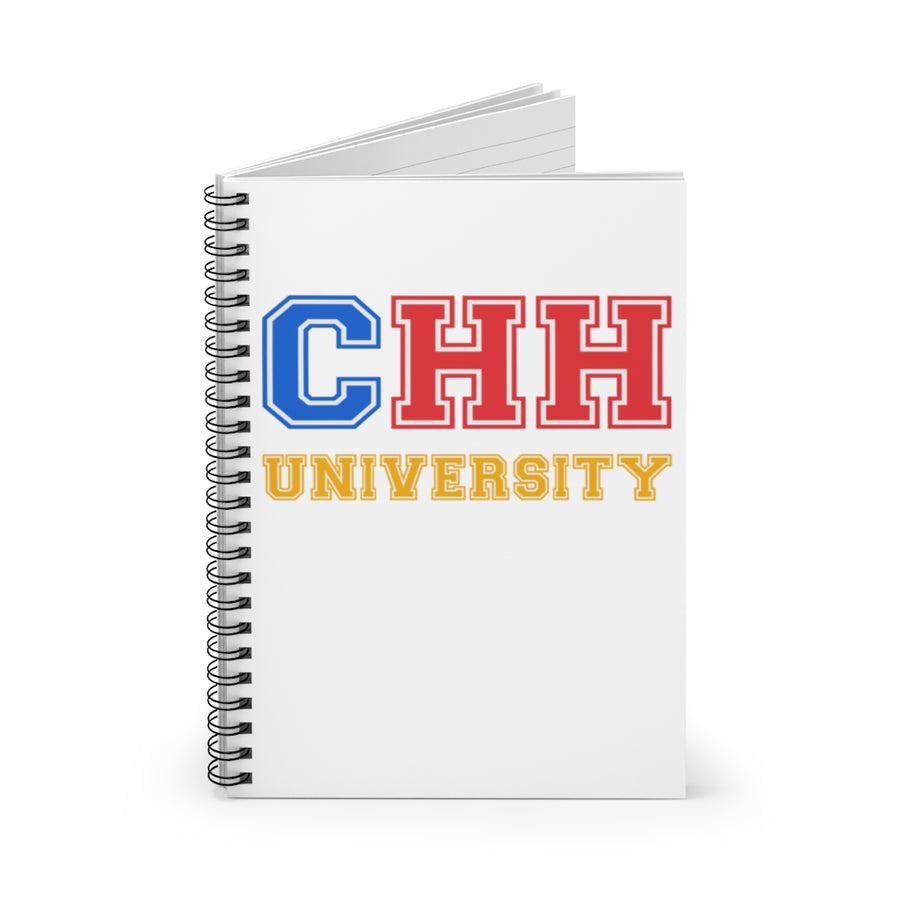 CHH UNIVERSITY Notebook - (color logo, white)