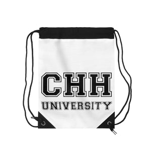CHH UNIVERSITY Drawstring Bag (black logo)