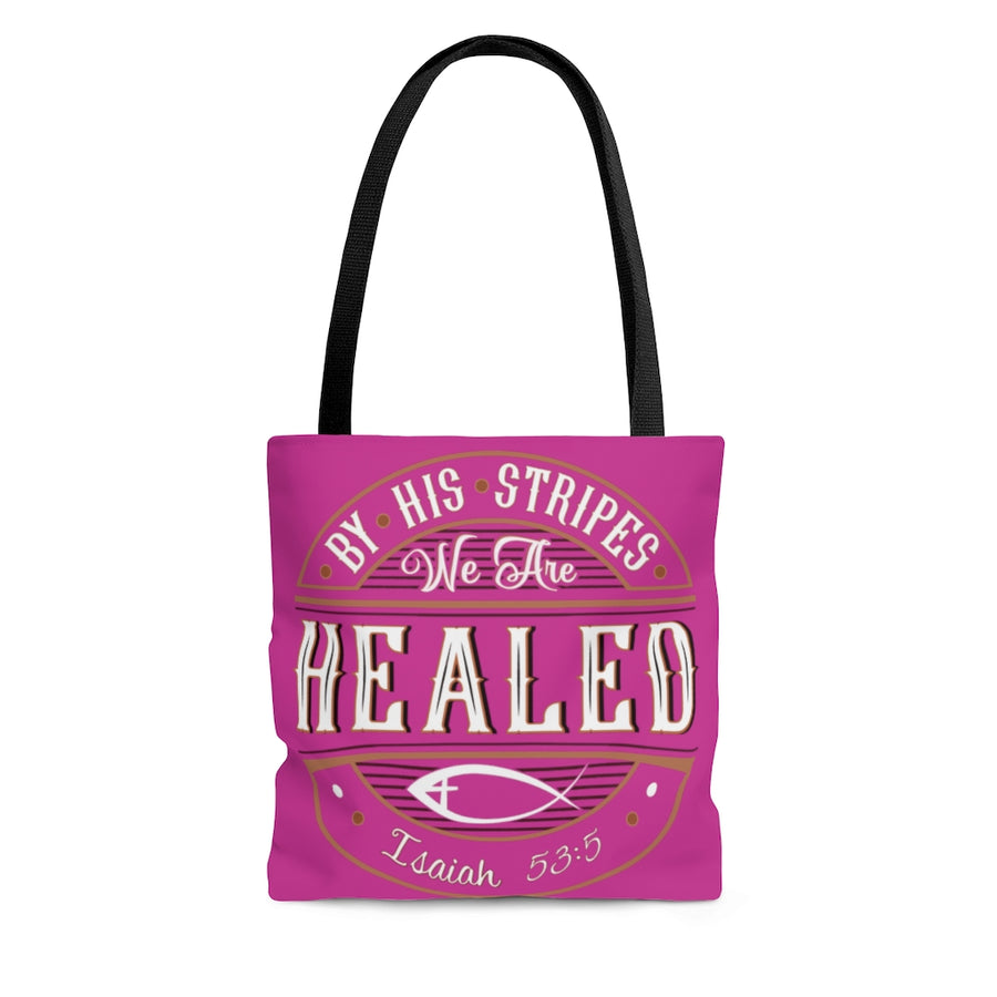HEALED Tote Bag (hot pink)