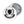 Cargar imagen en el visor de la galería, CHHU CREST Button (black logo, white)
