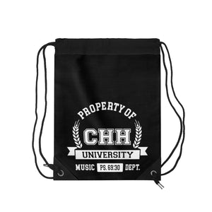CHHU PROPERTY OF Drawstring Bag (white logo)
