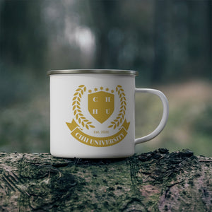 CHHU CREST Enamel Mug (gold logo)