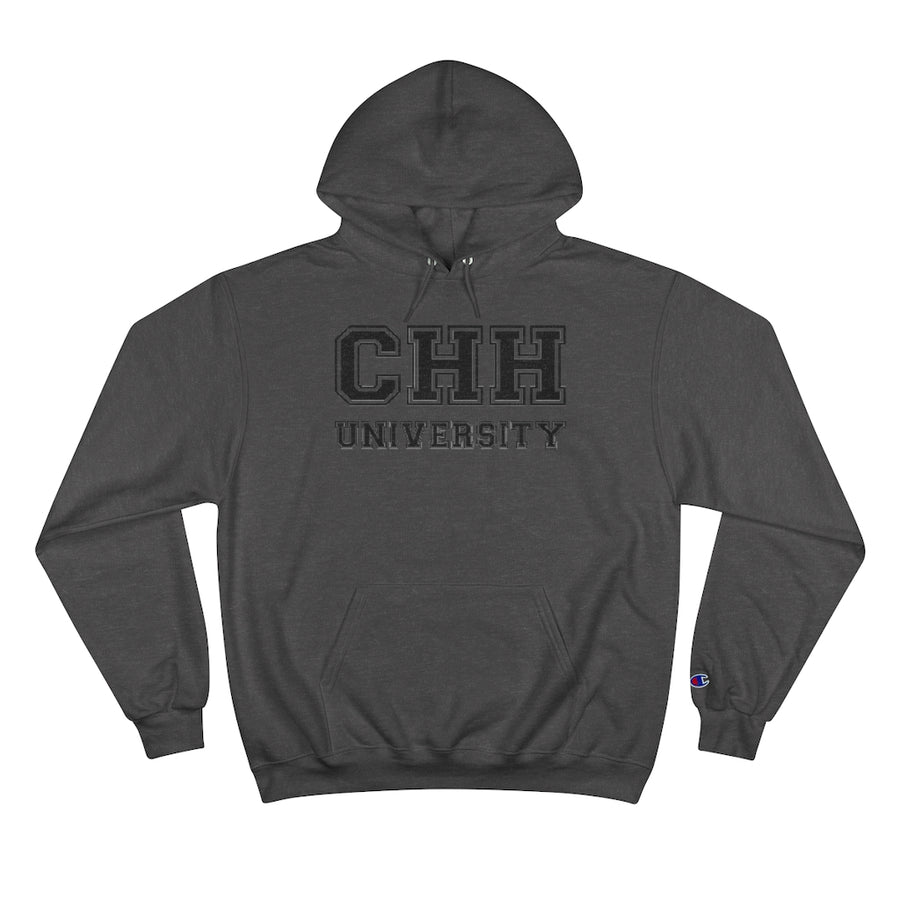 CHH UNIVERSITY Champion Pullover Hoodie (Black Logo)