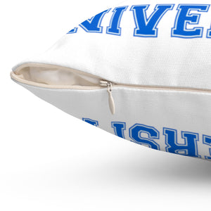 CHHU LETTERS Pillow (color logo, white)