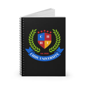 CHHU CREST Notebook - (color logo, black)