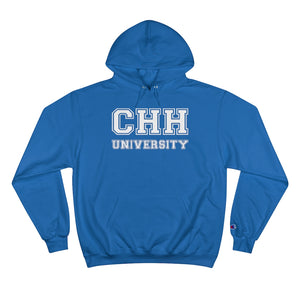 CHH UNIVERSITY Champion Pullover Hoodie (White Logo)