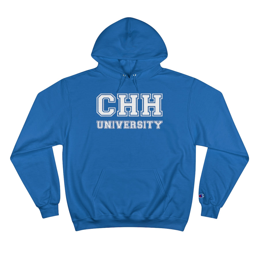CHH UNIVERSITY Champion Pullover Hoodie (White Logo)