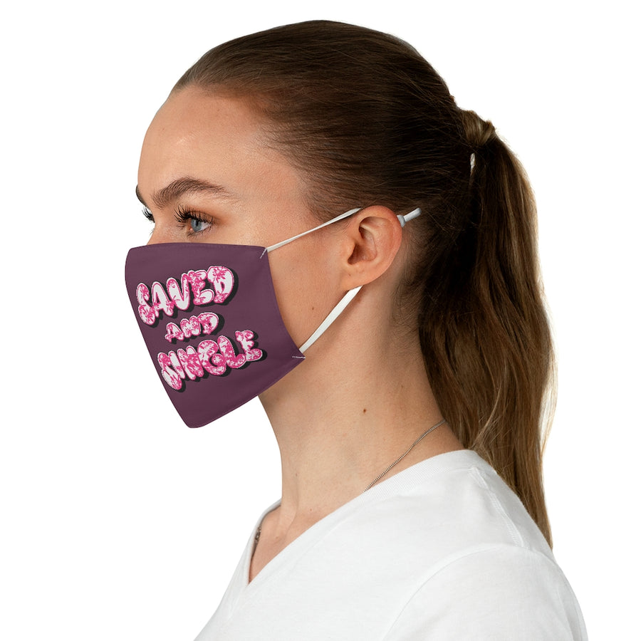 SAVED & SINGLE - Fabric Face Mask (m)