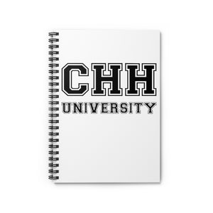 CHH UNIVERSITY Notebook - (black logo, white)