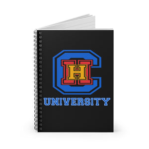 CHHU LETTERS Notebook - (color logo, black)