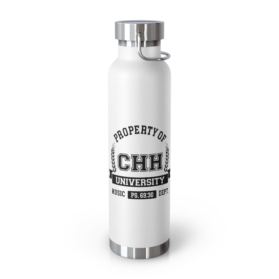 CHHU PROPERTY OF 22oz Vacuum Insulated Bottle (black logo)