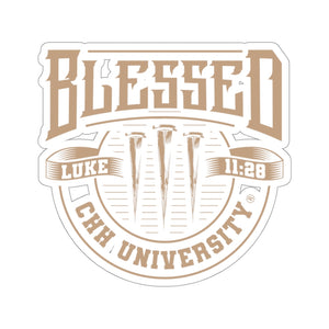 CHHU BLESSED Sticker (gold letters)