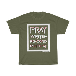 PRAY WRITE RECORD REPEAT -Gildan