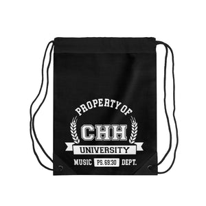 CHHU PROPERTY OF Drawstring Bag (white logo)