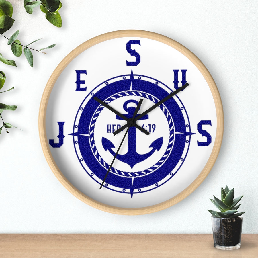 JESUS OUR ANCHOR Wall clock