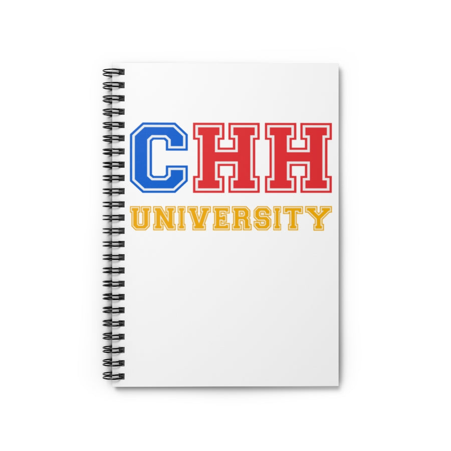 CHH UNIVERSITY Notebook - (color logo, white)