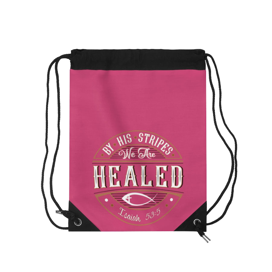 HEALED Drawstring Bag (pink)